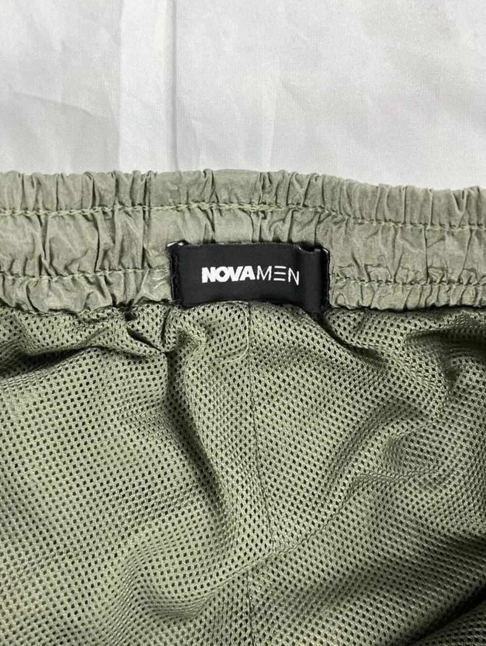 NovaMen Men's Olive Green Lightweight Athletic Shorts Size M